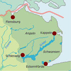 map of Angeln